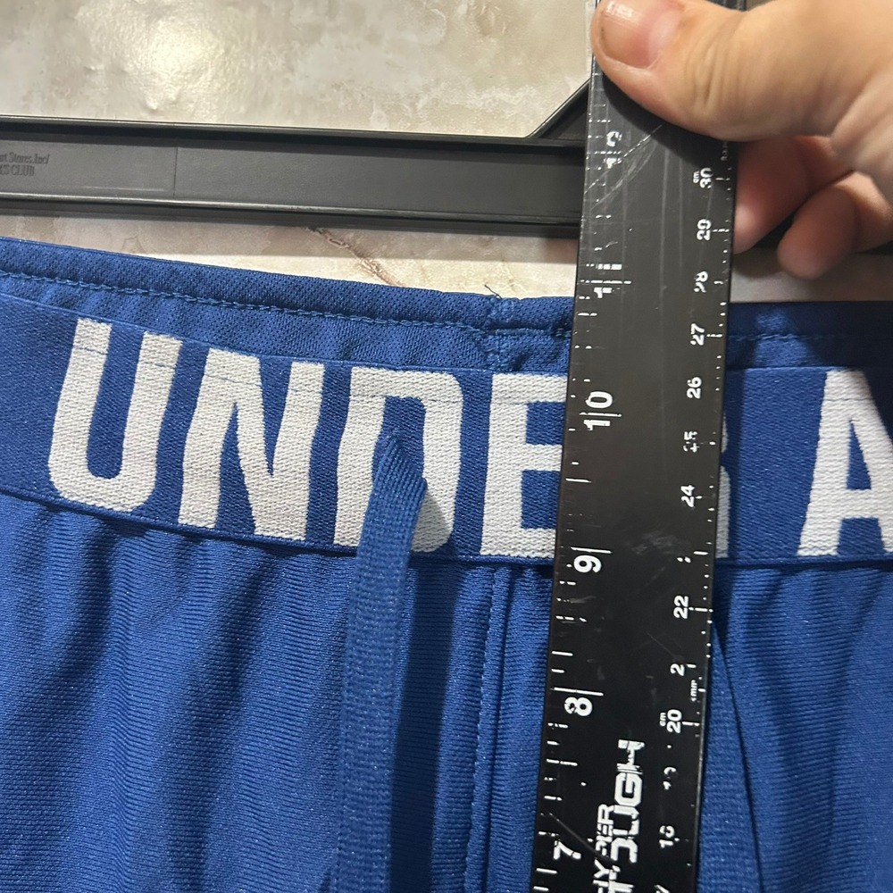 Under Armour Play Up 3.0 Shorts HeatGear Loose Fit Blue Athletic Medium - Picture 6 of 7